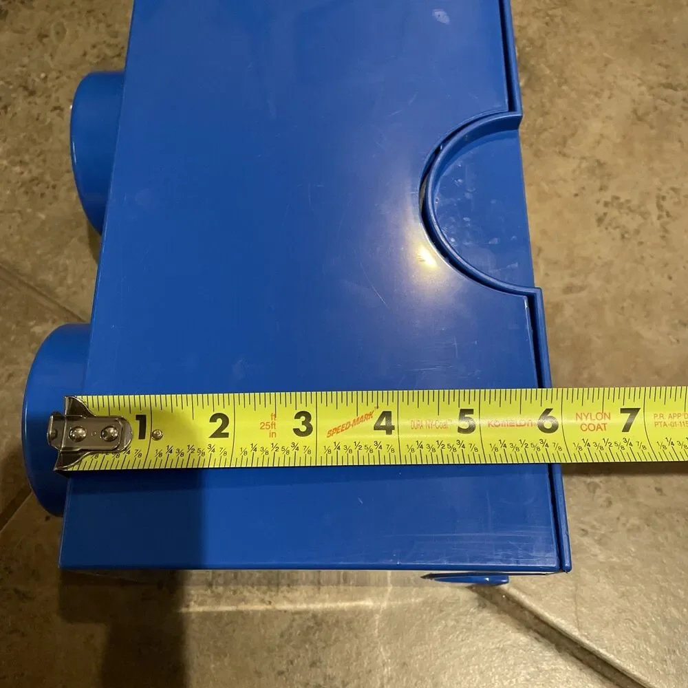 LEGO 2-stud Blue Storage Brick Plastic Stackable 10x5x6